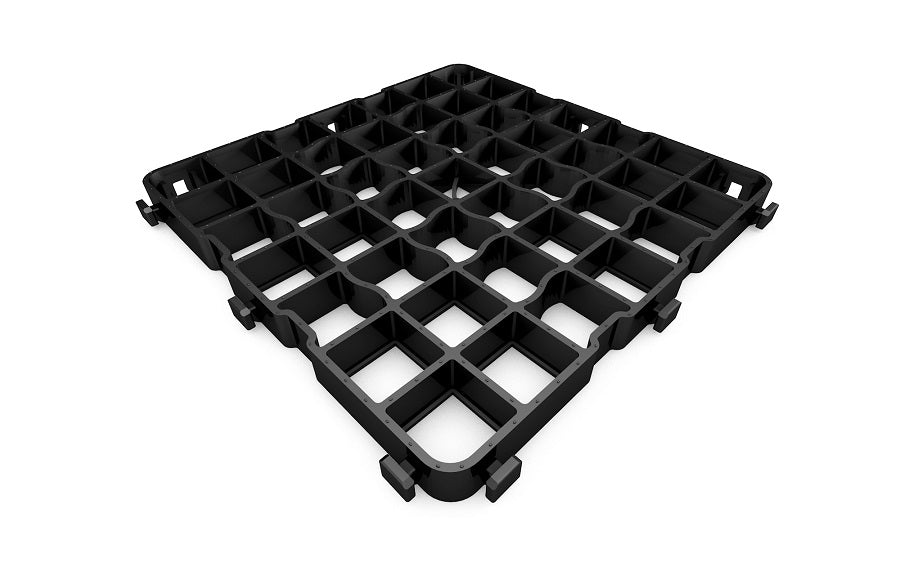 Eco R50 Pro - Set 42m2 Rasengitter Gehwegplatte Rasenwabe Bodenwabe 650 tonnen/m2 LKW-Befahrbar