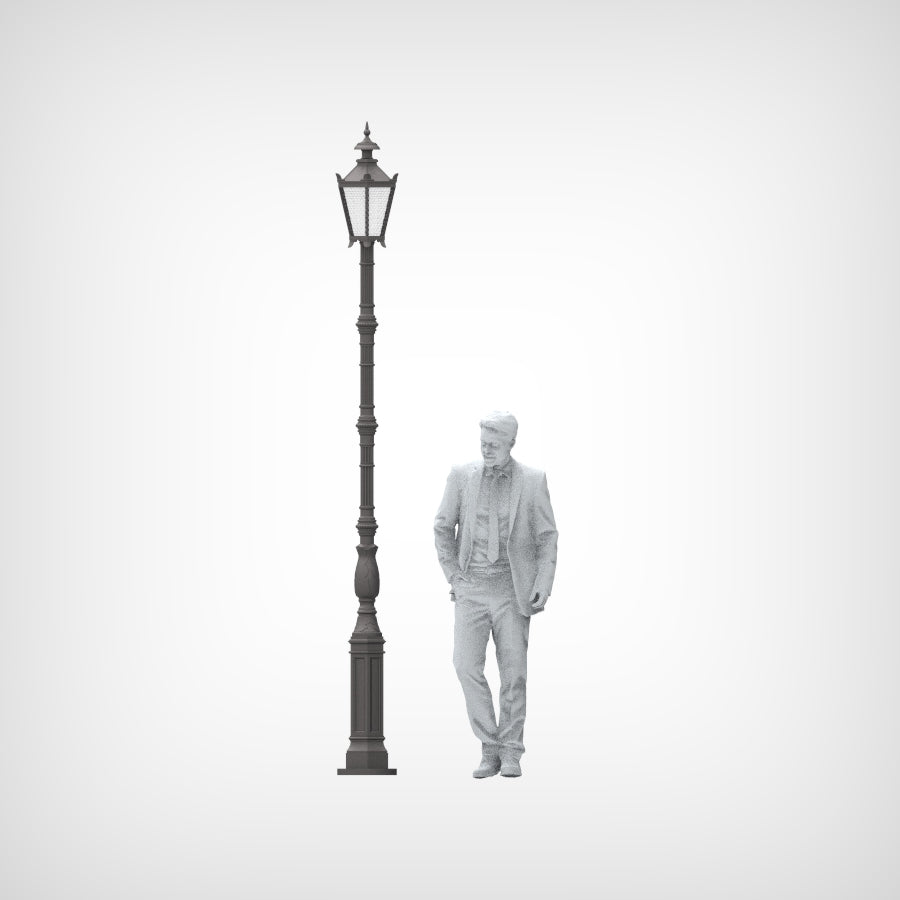 Lampe Straßenlaterne G I 1x Kopf H - 3300 mm