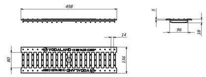 Gusseisenrost Kl.C250 DN100