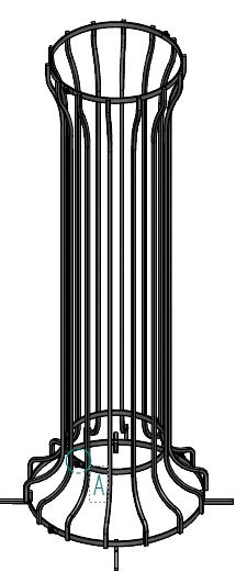 Baumschutzgitter H:180cm ⌀35cm