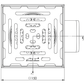Bodenablauf 150x150mm, Edelstahl-Mini-Ablauf DN 75, horizontal – quadratisch – einteilig