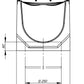 1m. set Schwerlastrinne Betonrinne DN300 36x31cm + Gussrost D400