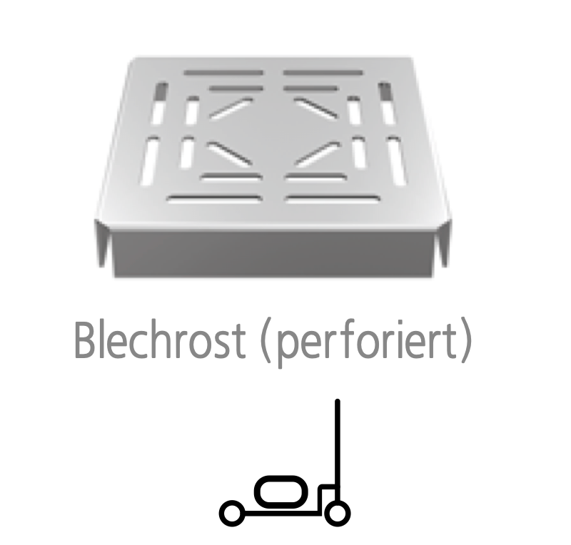 Bodenablauf 200x200mm, Edelstahl-Profi-Ablauf  DN 75, vertikal - einteilig - eckig