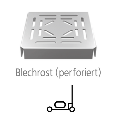 Bodenablauf 200x200mm, Edelstahl-Profi-Ablauf  DN 75, vertikal - einteilig - eckig