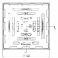 Bodenablauf 150x150mm, Edelstahl-Mini-Ablauf DN 50, vertikal – quadratisch – einteilig