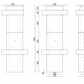 Punktentwässerung – Hofsinkkasten Set RedLine AS-ST300WU 67,5x162x39cm D400-E600 kN inkl. Gussrost