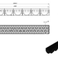 1m. Entwässerungsrinne Kunststoffrinne DN100 Stahlrost A15 12.5 x 10cm & Zubehör