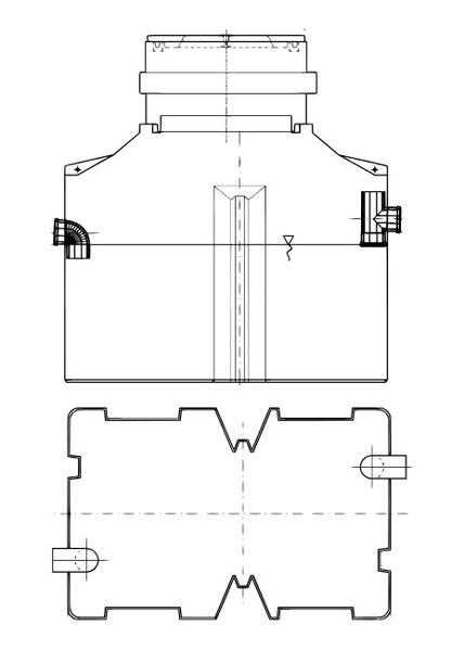 Schlammabsetzbecken DRM 1550 / 2100 / 3200 / 4300