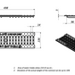 1m. set Beton Entwässerungsrinne C250 14x18 cm inkl. Gussrost & Kantenschutz C250