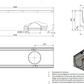 1m. set Beton Entwässerungsrinne DN200 C250 27x26 cm inkl. Gussrost & Kantenschutz C250