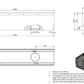 1m. set Beton Entwässerungsrinne DN150 C250 21x22 cm inkl. Gussrost & Kantenschutz C250