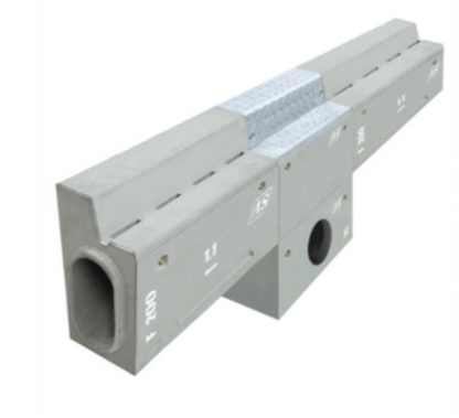 Regline K-T S200 – Monolithische Bordstein- und Tunnelentwässerungsrinne DN200