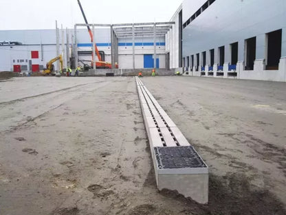 1m Schlitzrinne AS-2S250 Betonrinne Monoblock 39x42cm DN250 F900 Entwässerungsrinne
