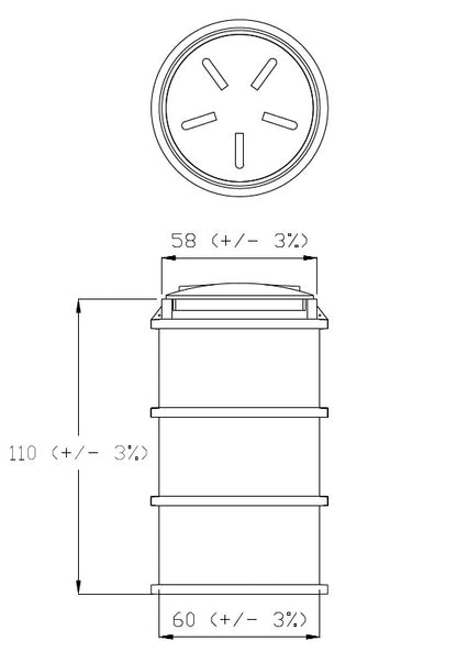 Probenahmeschacht / Kontrollschacht SP 600