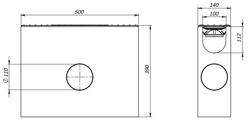 1m. set Beton Entwässerungsrinne C250 14x18 cm inkl. Gussrost & Kantenschutz C250