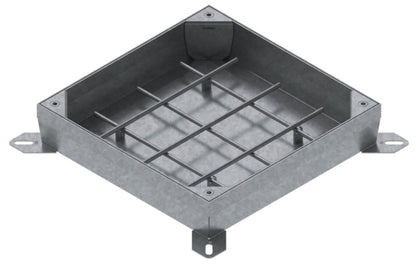Schachtabdeckung aus verzinktem Stahl 300×300 mm B125 (befüllbar)