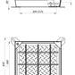 Schachtabdeckung aus verzinktem Stahl 300×300 mm B125 (befüllbar)