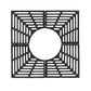 Grille de protection d'arbre 150x150 cm ⌀ 70cm