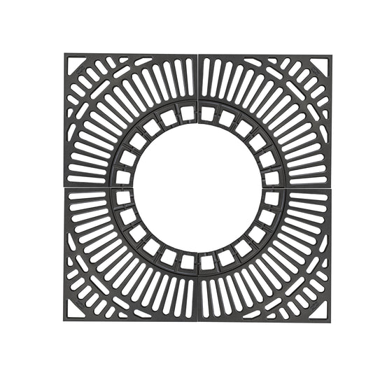 Baumschutzrost 125x125 cm ⌀ 58 cm