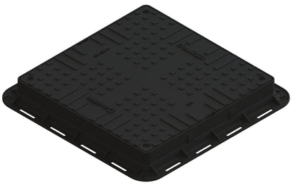 Kanaldeckel 70x70cm - Schachtdeckel quadratisch eckig mit rahmen