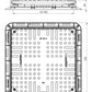 Schachtabdeckung 70x70cm Gullydeckel Kanaldeckel - Schwarz