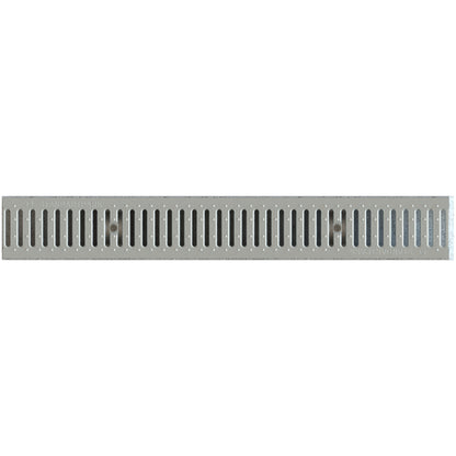 1m set. Betonrinne 14x12,5cm inkl. Gitterrost aus Verzinktem Stahl