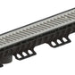1m. set Kunststoffrinne H:12cm B:16cm + Gitterrost Verzinkter Stahl A15