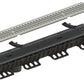 1m. set Kunststoffrinne H:12cm B:16cm + Gitterrost Verzinkter Stahl A15