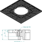 Grille de protection d'arbre 150x150 cm ⌀ 70cm