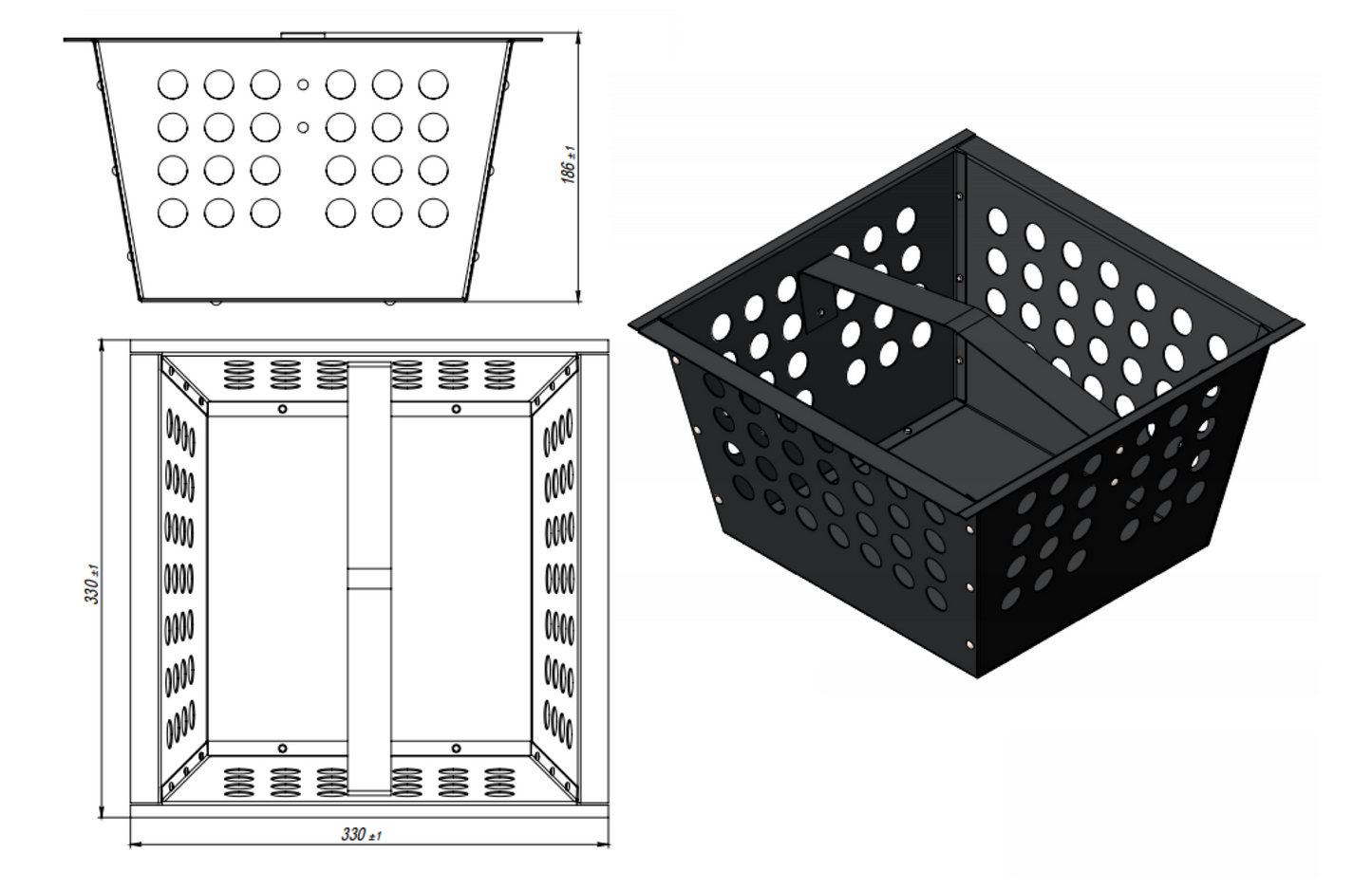 Hofsinkkasten Punktentwässerung LKW C250 40x40cm Gussrost mit Fangkorb