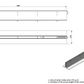 1m set. Schlitzrinne - C250 Rinne: H200mm + Rost: H100mm