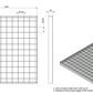 Hofabläuf Punktentwässerung A15 40x40cm Gitterrost aus verzinktem Stahl mit Fangkorb