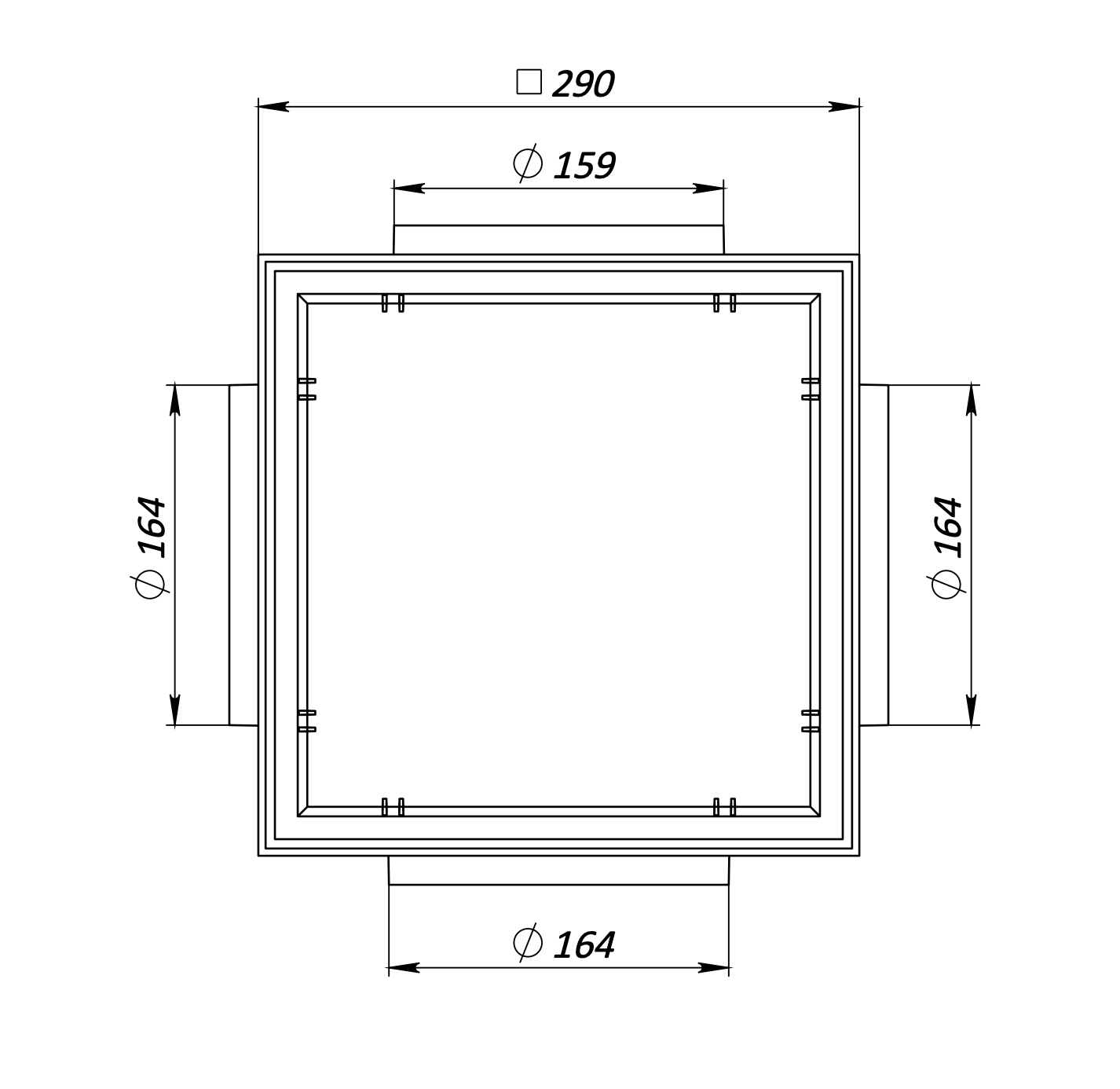 Siphon de jardin grille plastique 30x30cm avec panier collecteur + siphone