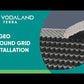 Geogitter / Rasengitter Bodenstabilisierung - Geotextil Bodenverstärkung H10cm - 15m2 2,55 x 6,0m - auf den Hängen