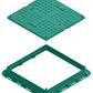 Schachtabdeckung 70x70cm Gullydeckel Kanaldeckel - Grün